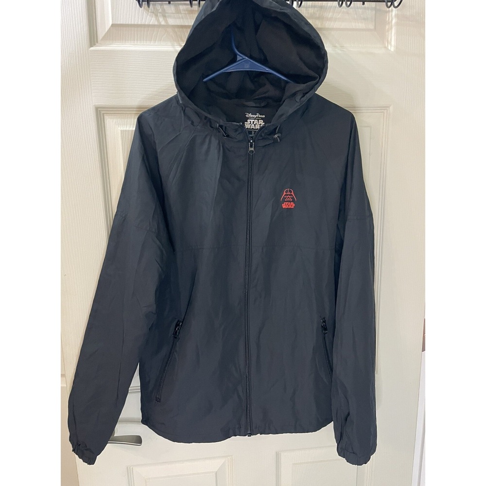 Disney Parks‎ Star Wars Darth Vader Hooded Windbreaker Jacket Black Size S